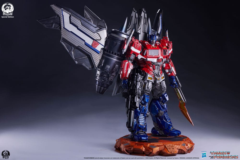 Transformers statuette Museum Scale Optimus Prime Jet Convoy Edition 87 cm