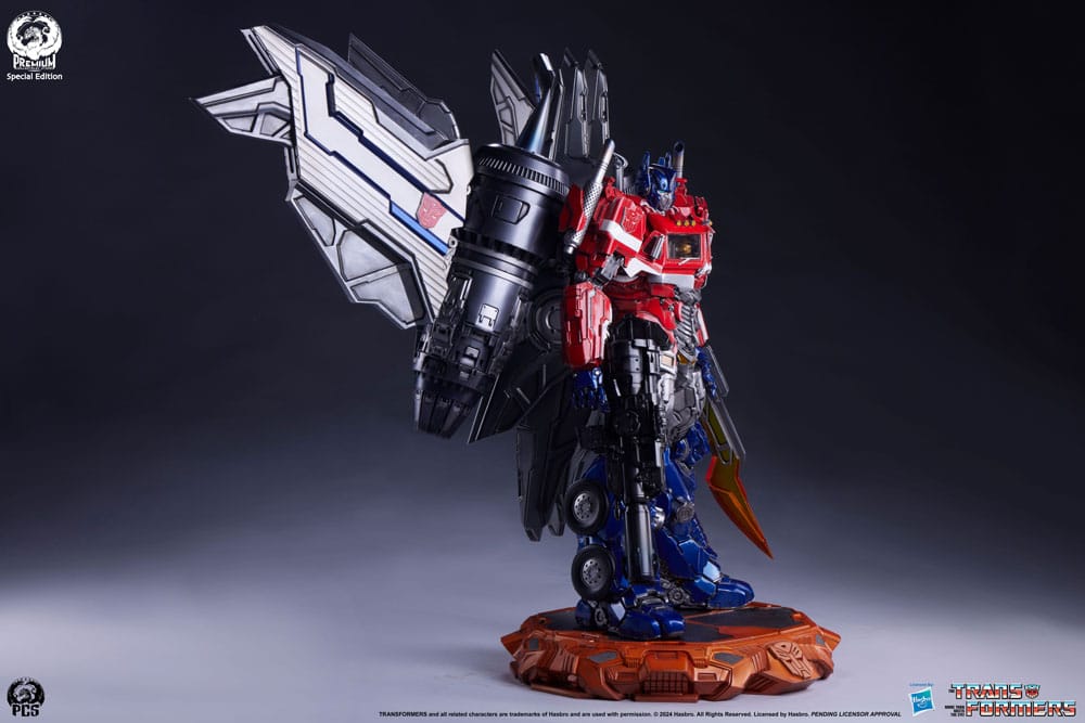 Transformers statuette Museum Scale Optimus Prime Jet Convoy Edition 87 cm
