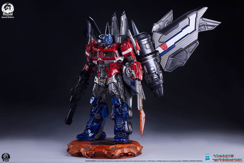 Transformers statuette Museum Scale Optimus Prime Jet Convoy Edition 87 cm
