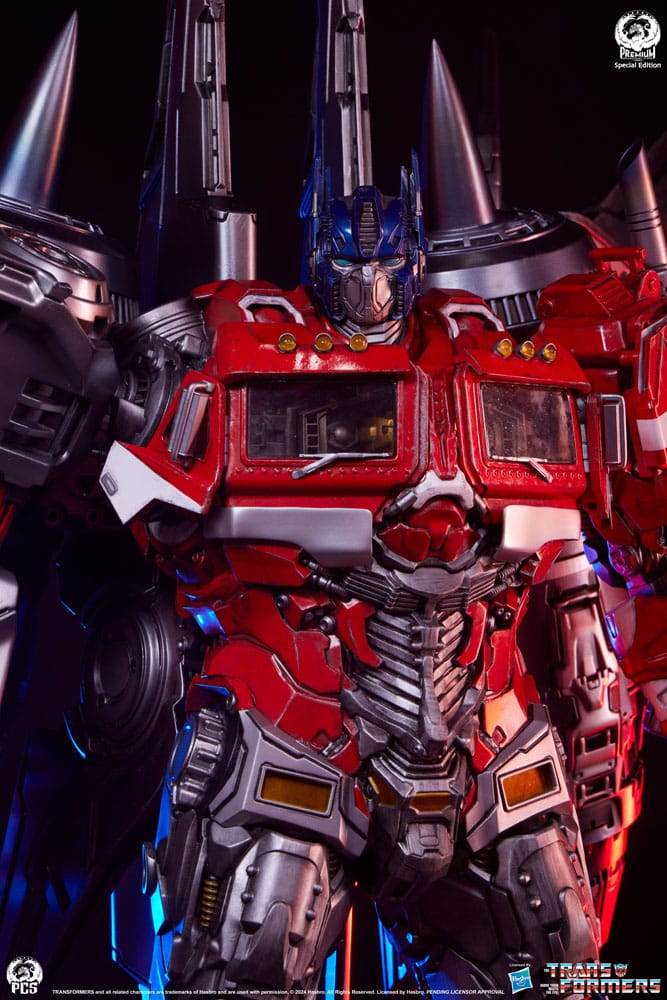Transformers statuette Museum Scale Optimus Prime Jet Convoy Edition 87 cm