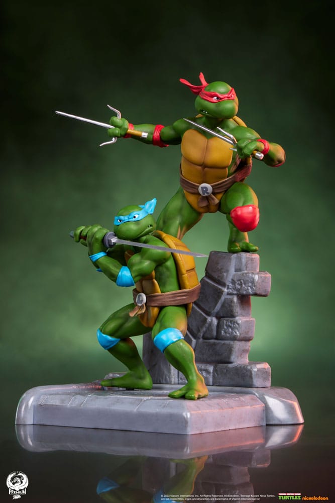 Tortues Ninja pack 4 statuette PVC Sabretooth 20 cm