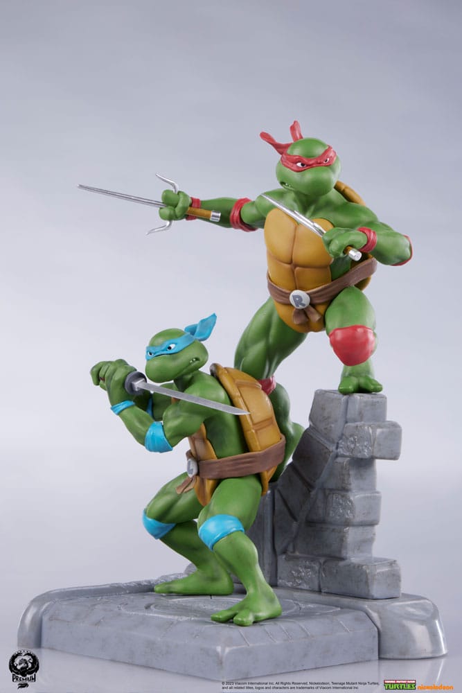 Tortues Ninja pack 4 statuette PVC Sabretooth 20 cm