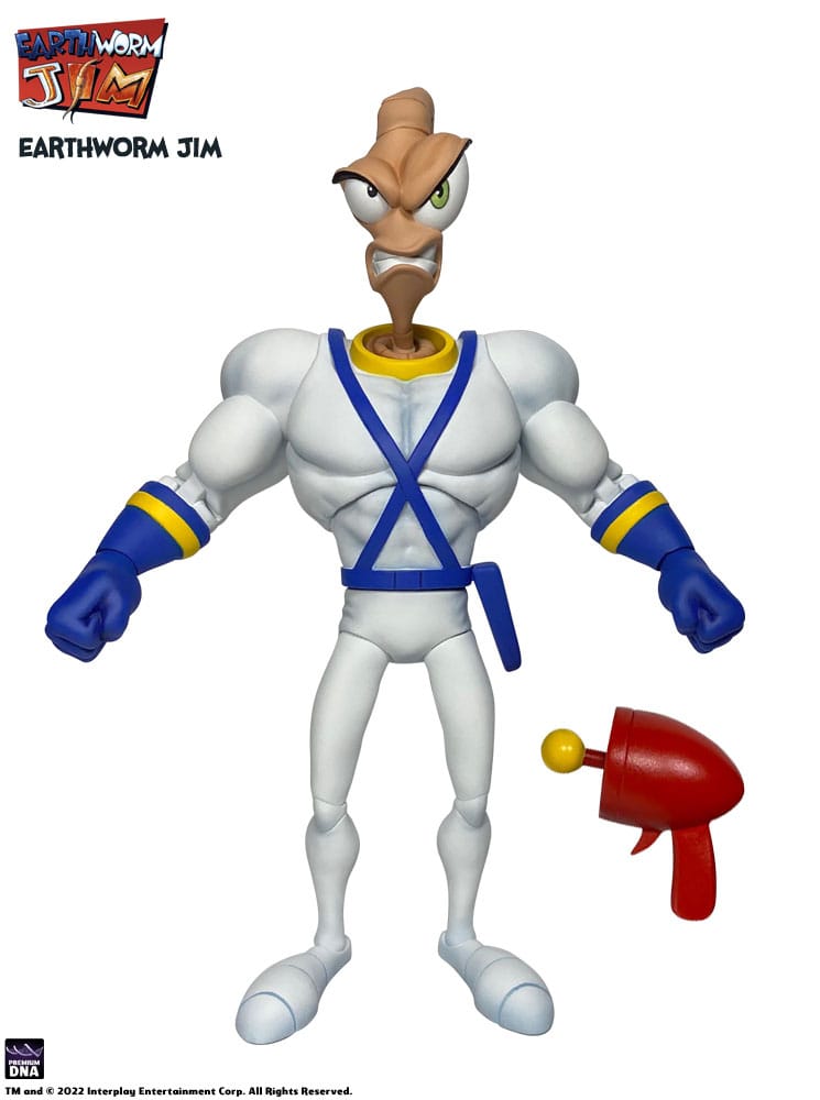 Earthworm Jim accessoires Wave 1: Worm Body & Jim Heads Accessory Pack