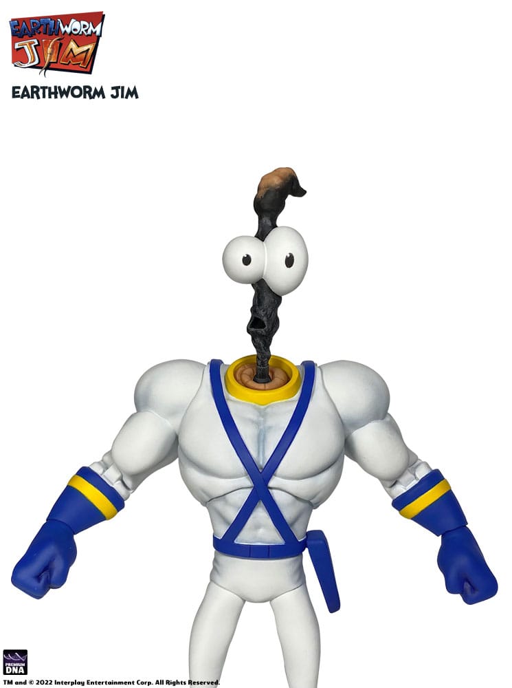 Earthworm Jim accessoires Wave 1: Worm Body & Jim Heads Accessory Pack