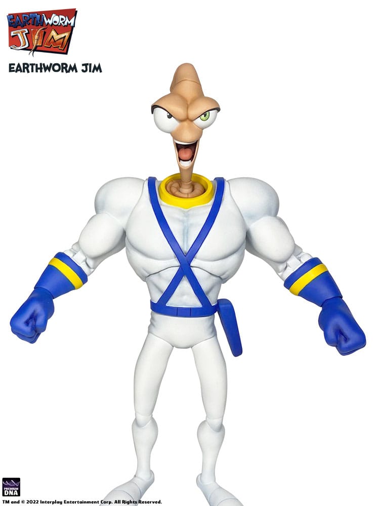 Earthworm Jim accessoires Wave 1: Worm Body & Jim Heads Accessory Pack