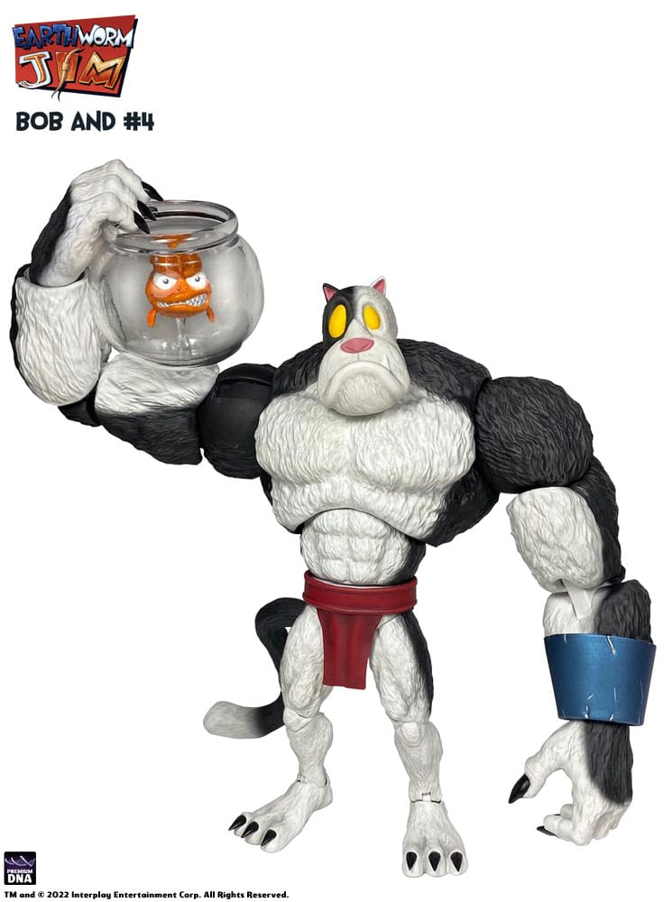 Earthworm Jim figurine Wave 1: Bob the Killer Goldfish & #4 15 cm