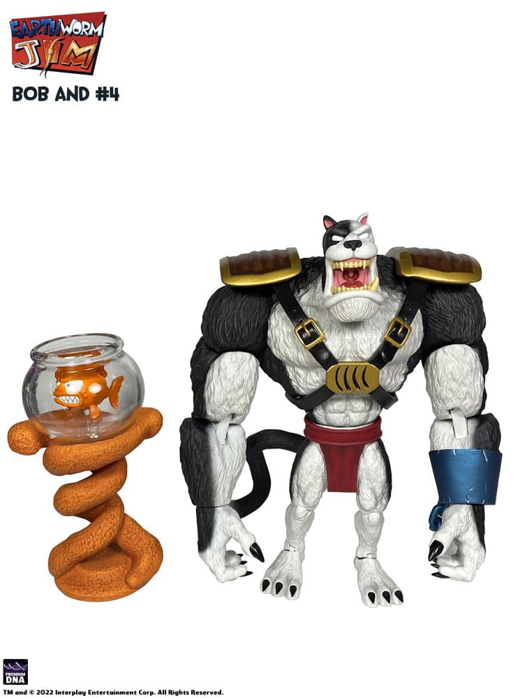 Earthworm Jim figurine Wave 1: Bob the Killer Goldfish & #4 15 cm