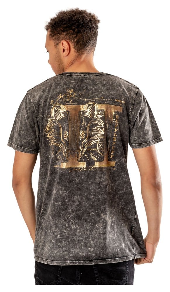 Harry Potter T-Shirt Hufflepuff Acid Wash (XL)