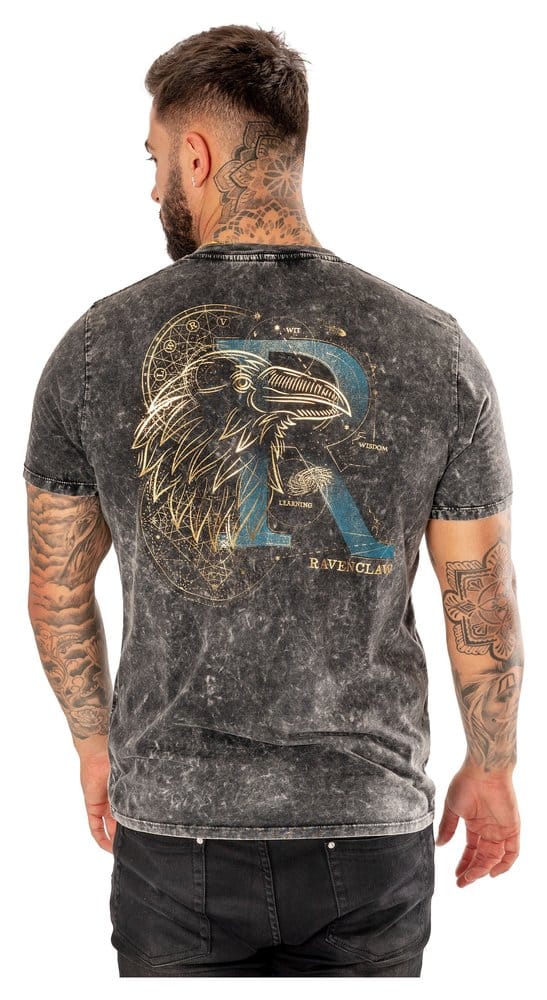 Harry Potter T-Shirt Ravenclaw Acid Wash (L)