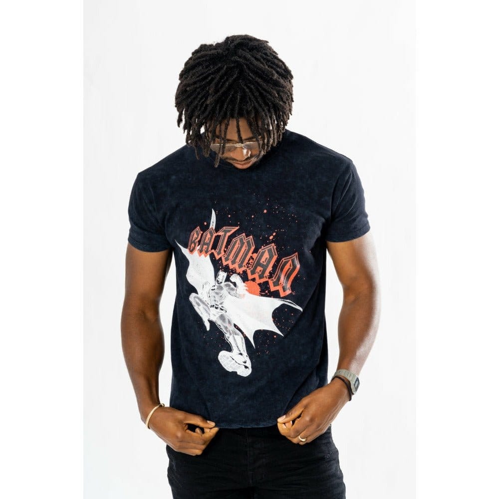 Batman T-Shirt Rock Acid Wash (L)