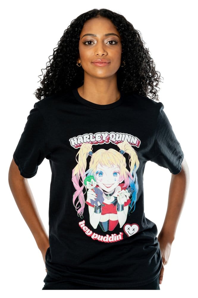 DC T-Shirt Harley Quinn Anime Puddin' (M)