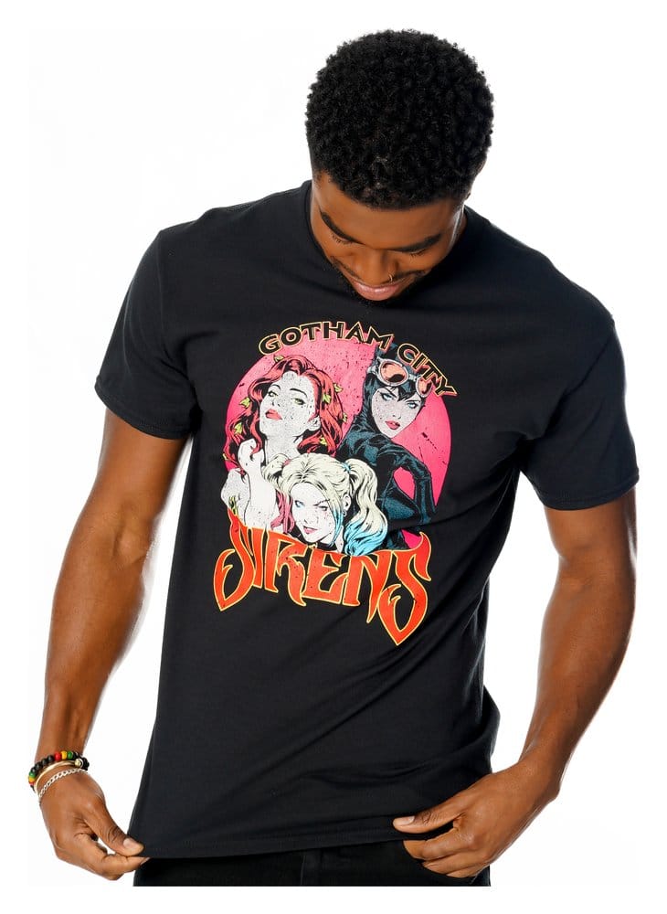 Gotham City Sirens T-Shirt Vintage Poster (L)