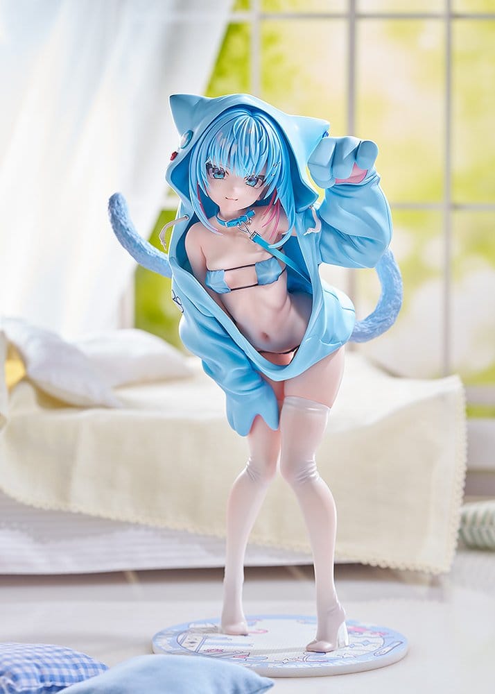 Virtual illustrator Kanzarin figurine PVC 1/6 kanzarin-chan: Cat-Eared Hoodie Ver. 26 cm