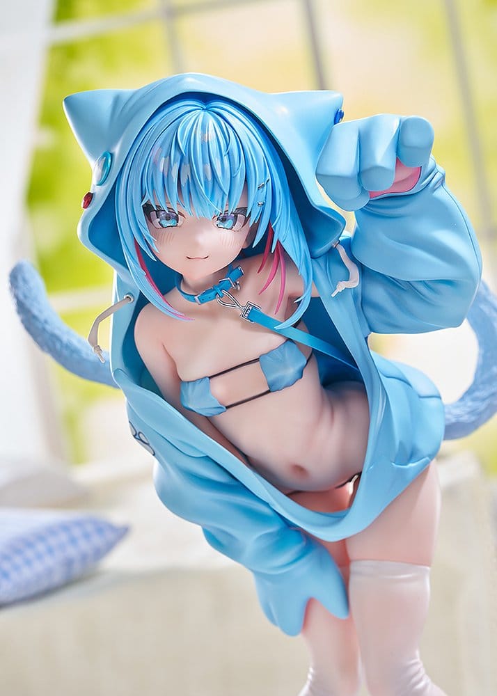 Virtual illustrator Kanzarin figurine PVC 1/6 kanzarin-chan: Cat-Eared Hoodie Ver. 26 cm