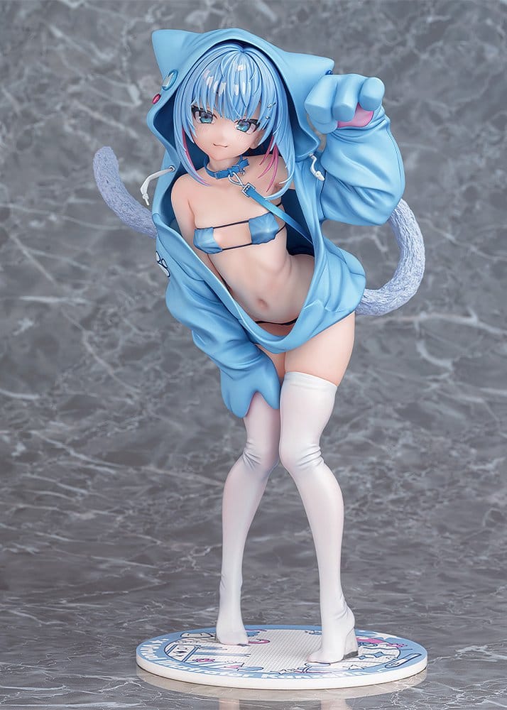 Virtual illustrator Kanzarin figurine PVC 1/6 kanzarin-chan: Cat-Eared Hoodie Ver. 26 cm