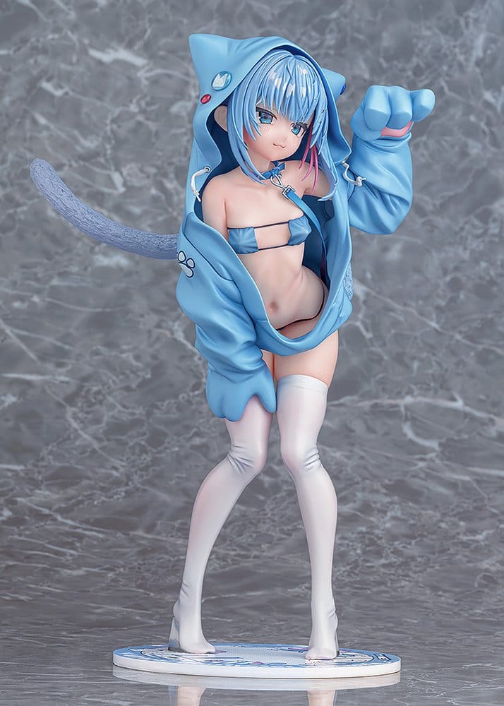 Virtual illustrator Kanzarin figurine PVC 1/6 kanzarin-chan: Cat-Eared Hoodie Ver. 26 cm