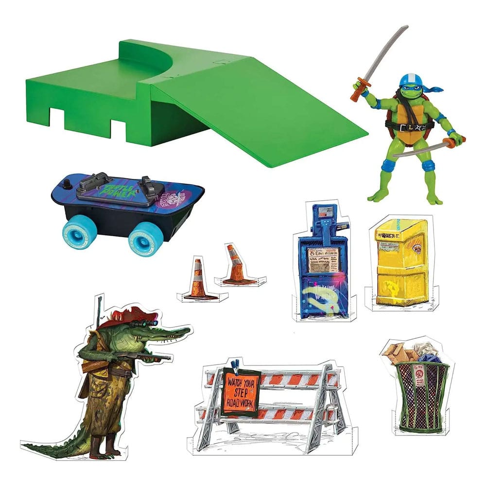 Teenage Mutant Ninja Turtles: Mutant Mayhem Build N' Shred Skatepark Assortiment (8)