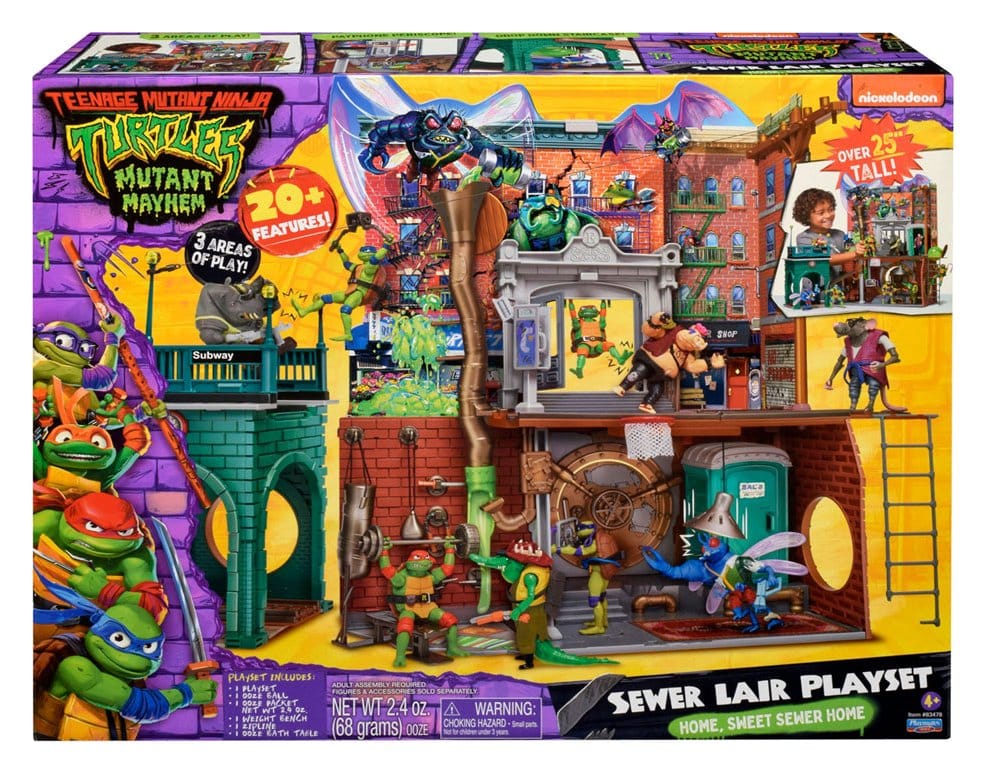 Ninja Turtles: Teenage Years playset Sewer Lair New Version