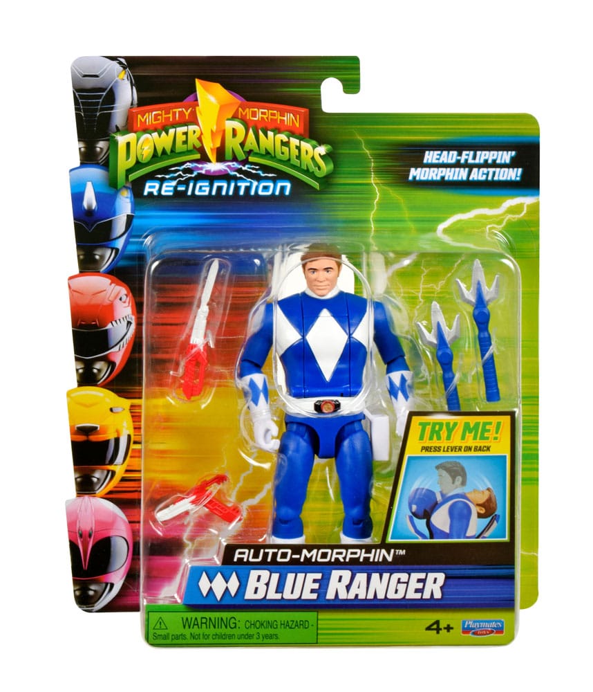Power Rangers Figurine Auto-Morphin Blue Ranger 12 cm