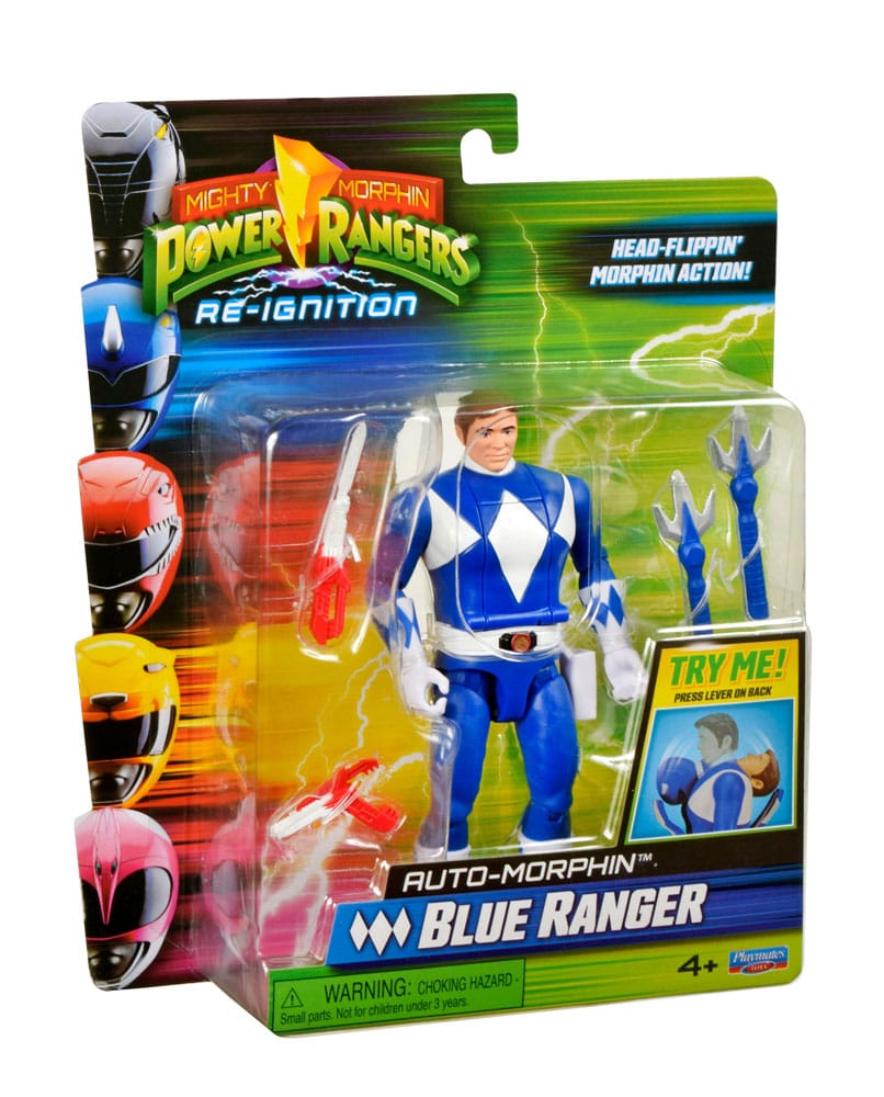 Power Rangers Figurine Auto-Morphin Blue Ranger 12 cm