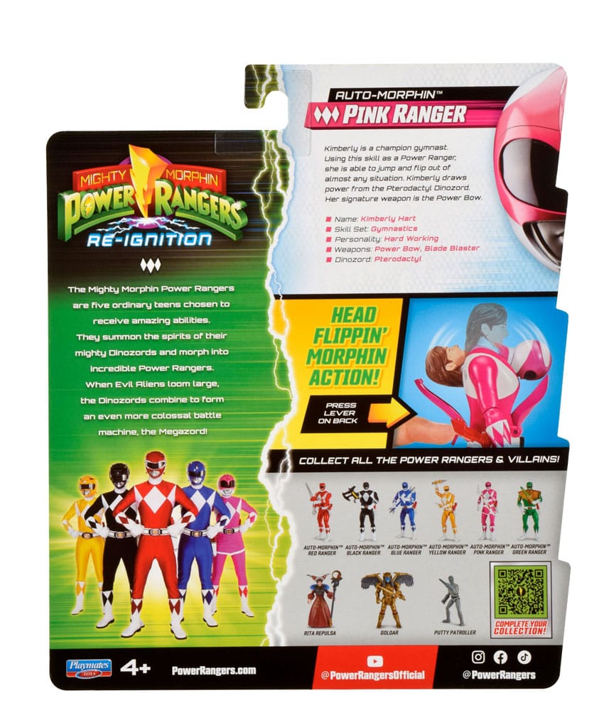 Power Rangers Figurine Auto-Morphin Pink Ranger 12 cm