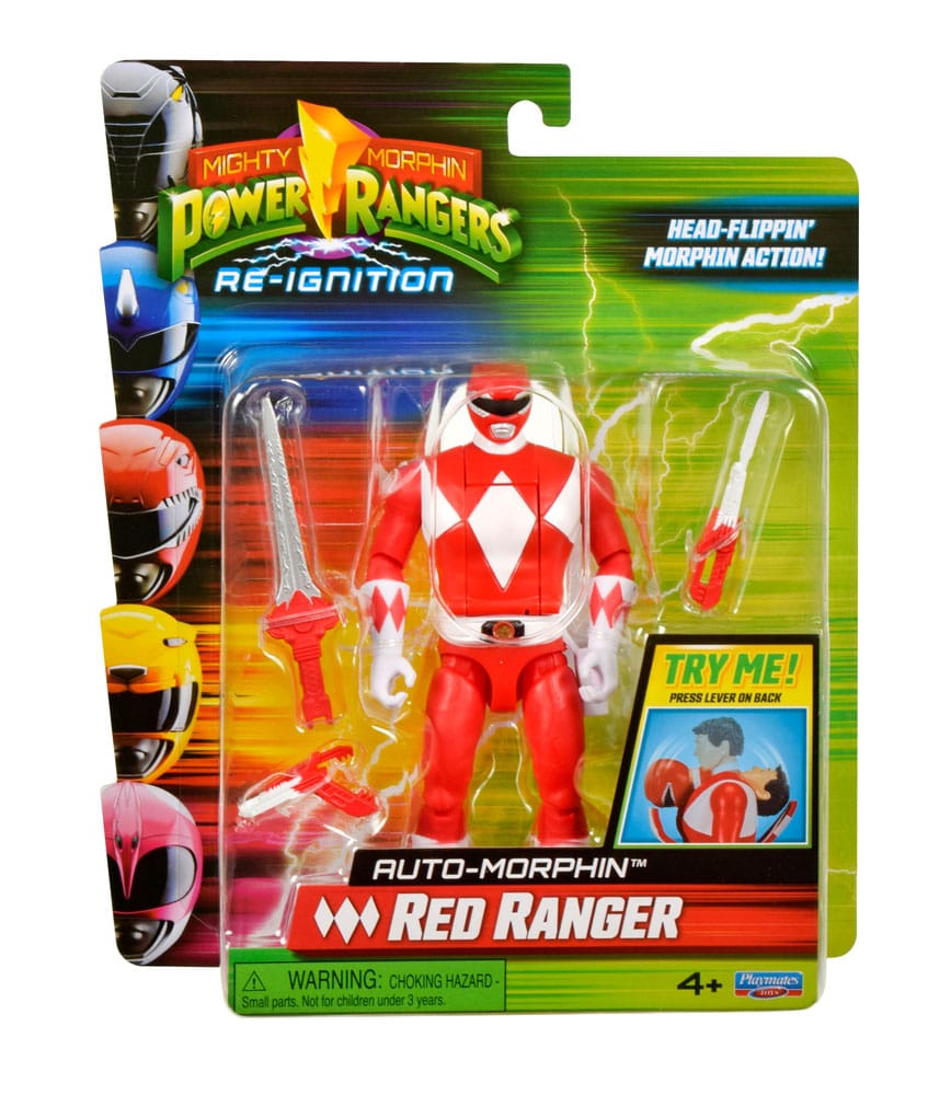 Power Rangers Figurine Auto-Morphin Red Ranger 12 cm