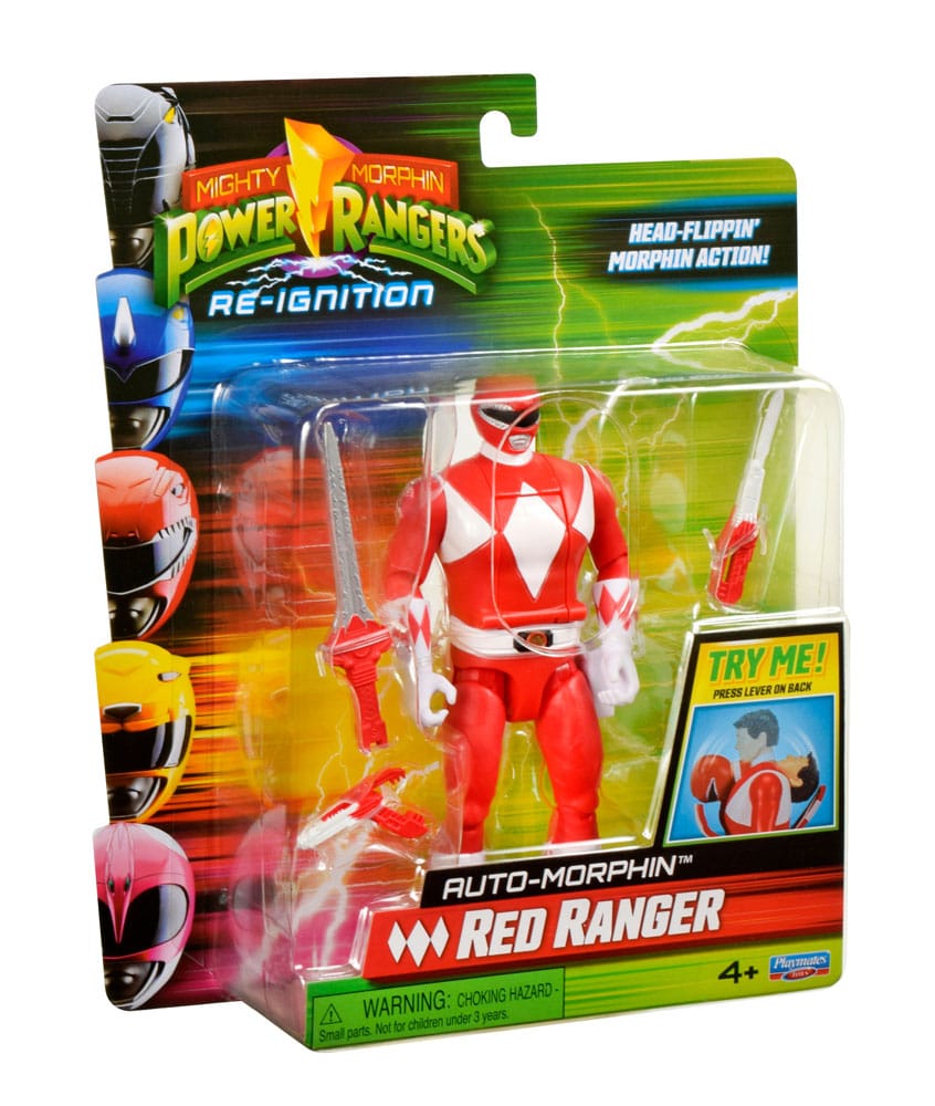 Power Rangers Figurine Auto-Morphin Red Ranger 12 cm
