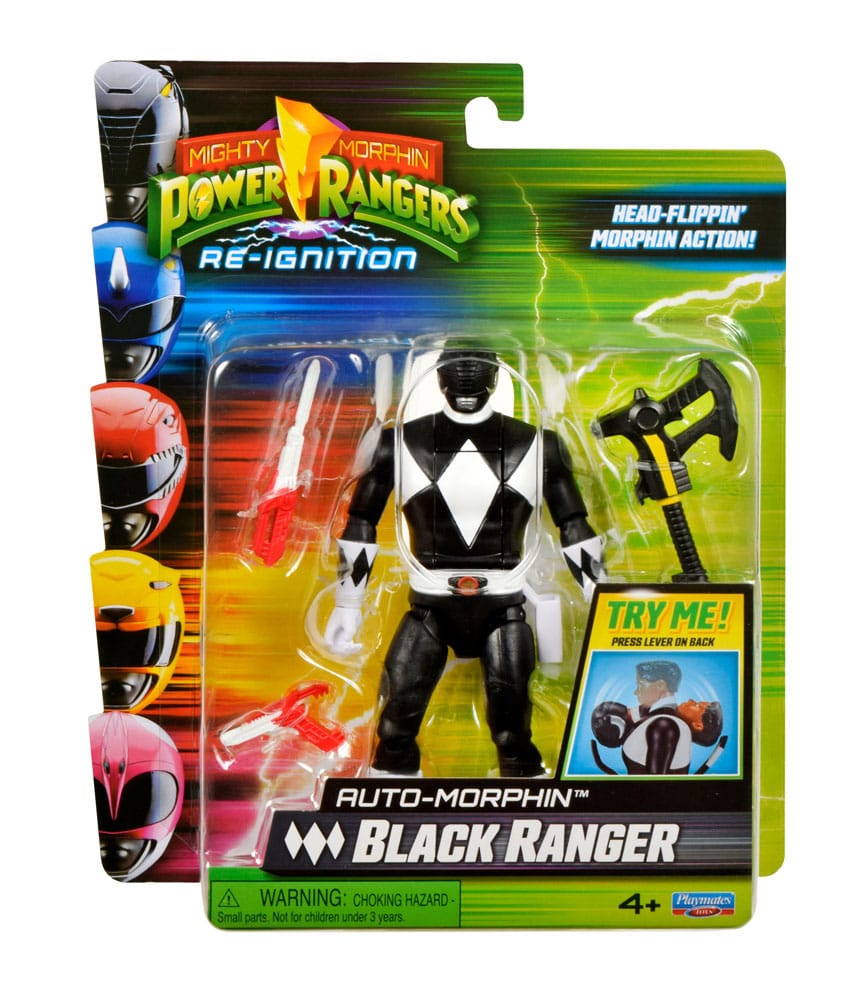 Power Rangers Figurine Auto-Morphin Black Ranger 12 cm