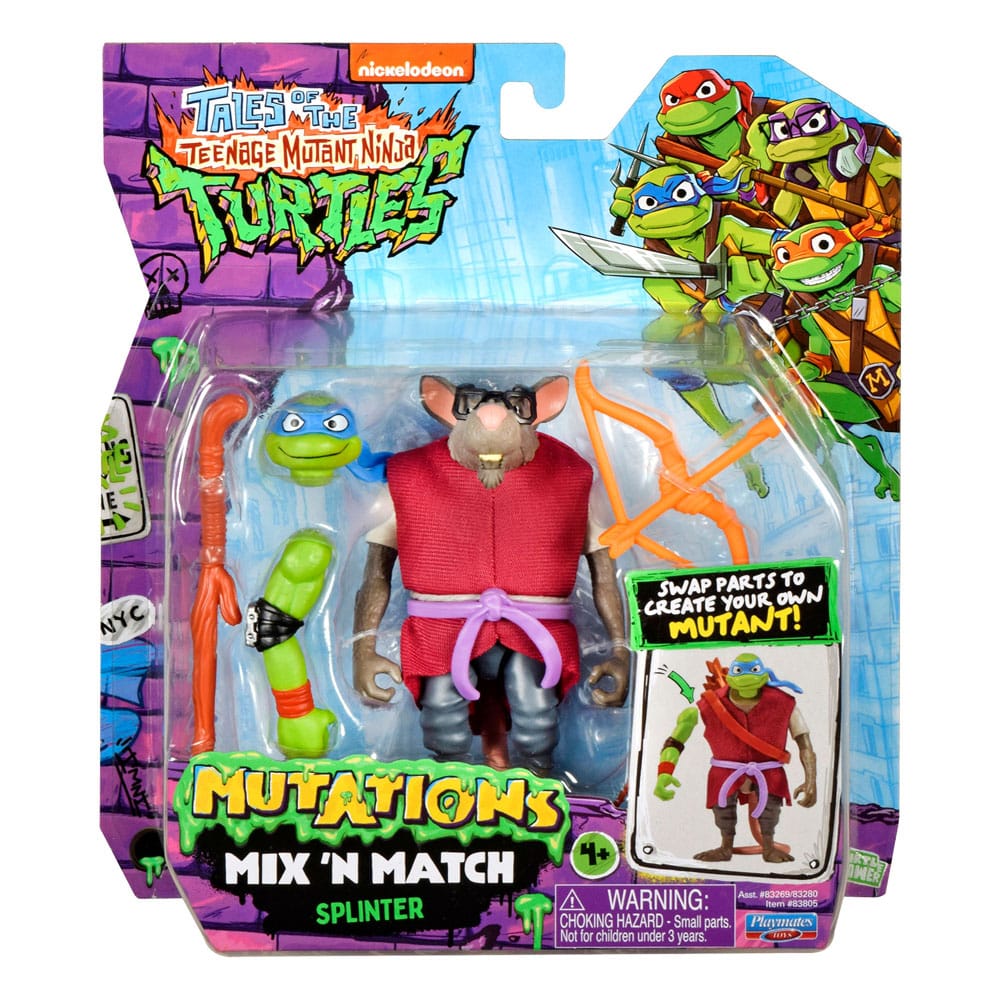 Tales of the Teenage Mutant Ninja Turtles : Légendes des Tortues Ninja Figurine Mix 'n Match Splinter 12 cm