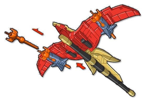 Power Rangers Thunderzord figurine Firebird