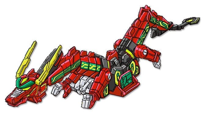 Power Rangers Thunderzord figurine Red Dragon