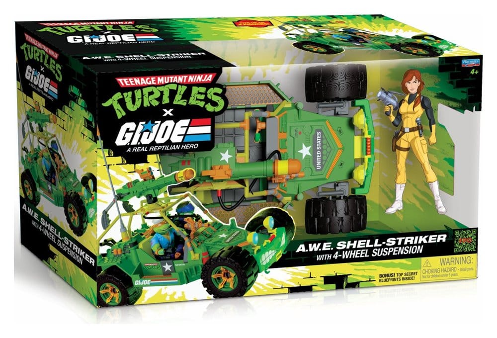 Tortues Ninja x G.I. Joe Crossover Classics véhicule A.W.E. Shell-Striker avec figurine