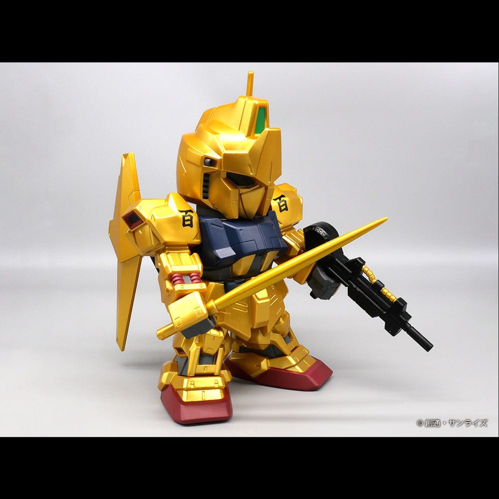 Mobile Suit Gundam figurine vinyle Jumbo Sofbi Hyakushiki Gold Ver. 30 cm