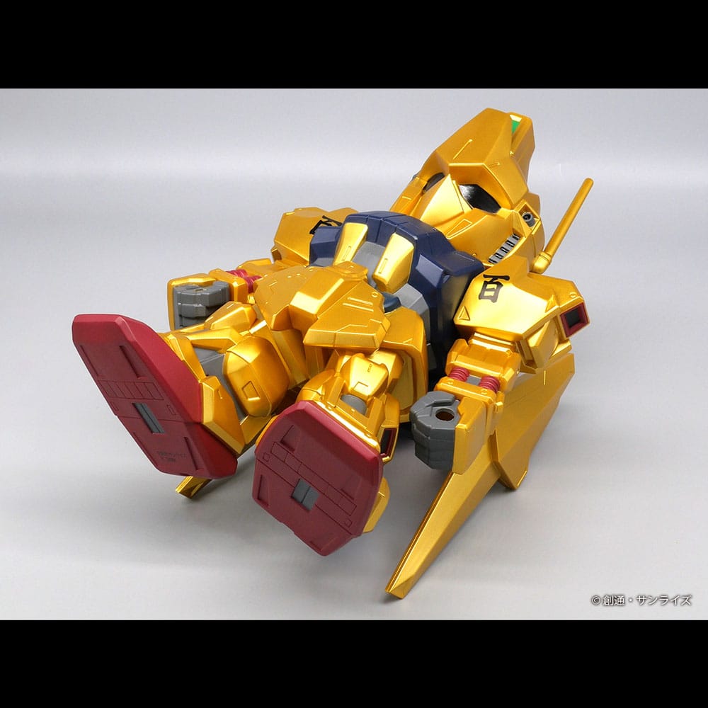 Mobile Suit Gundam figurine vinyle Jumbo Sofbi Hyakushiki Gold Ver. 30 cm