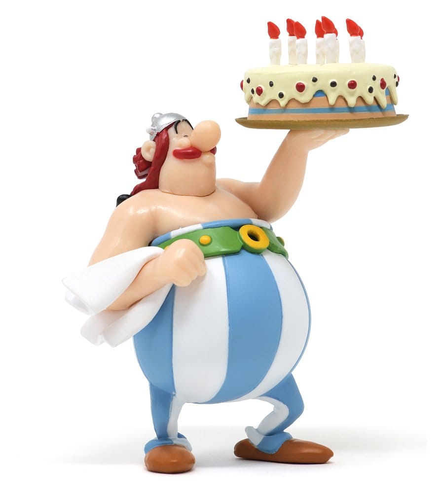 Astérix figurine PVC Obélix Joyeux Anniversaire 8,5 cm