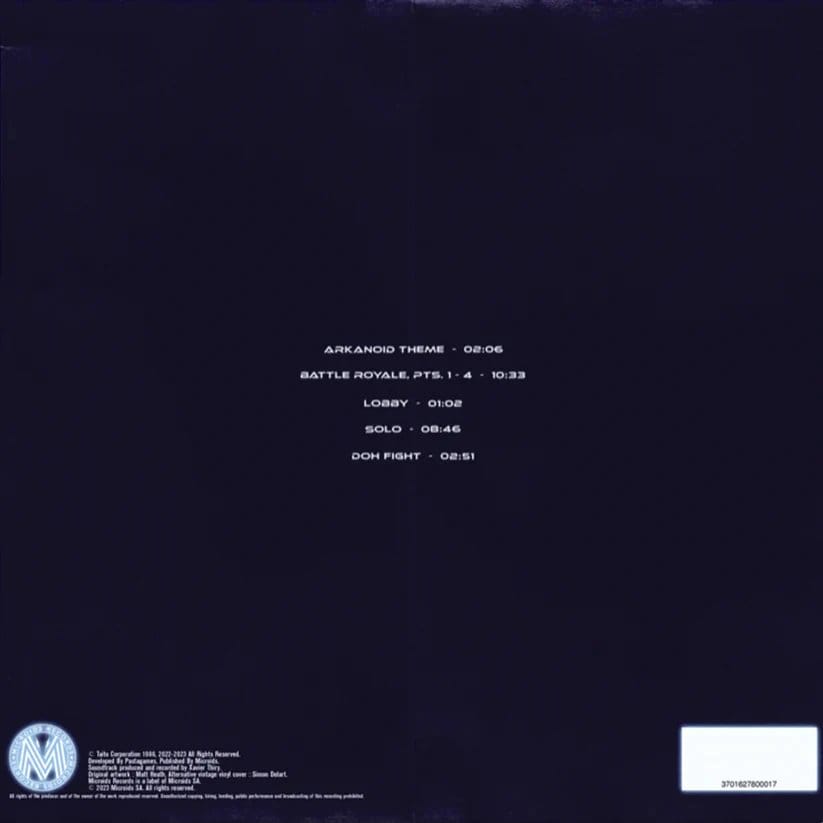 Arkanoid Game Soundtrack vinyle Eternal Battle EP
