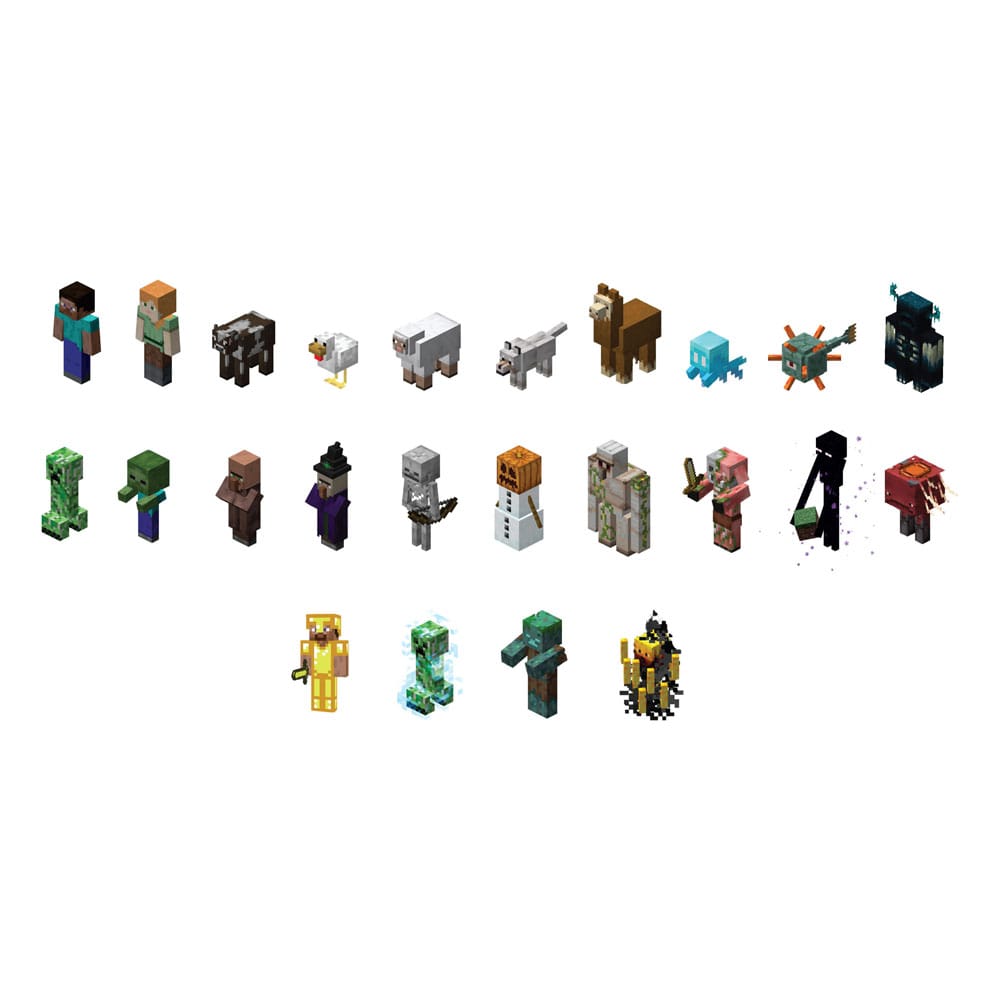 Minecraft assortiment 3D-Toppeez 6 cm (24)