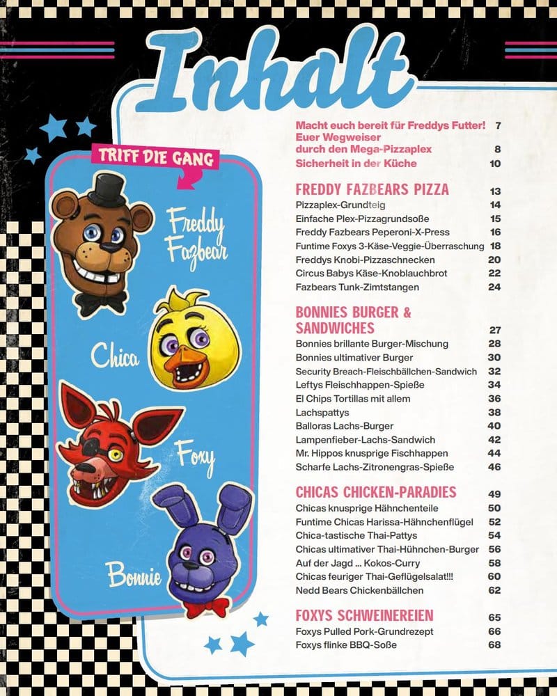 Five Nights at Freddy's: The Official Cookbook - Over 40 Exciting Recipes! *ALLEMAND*