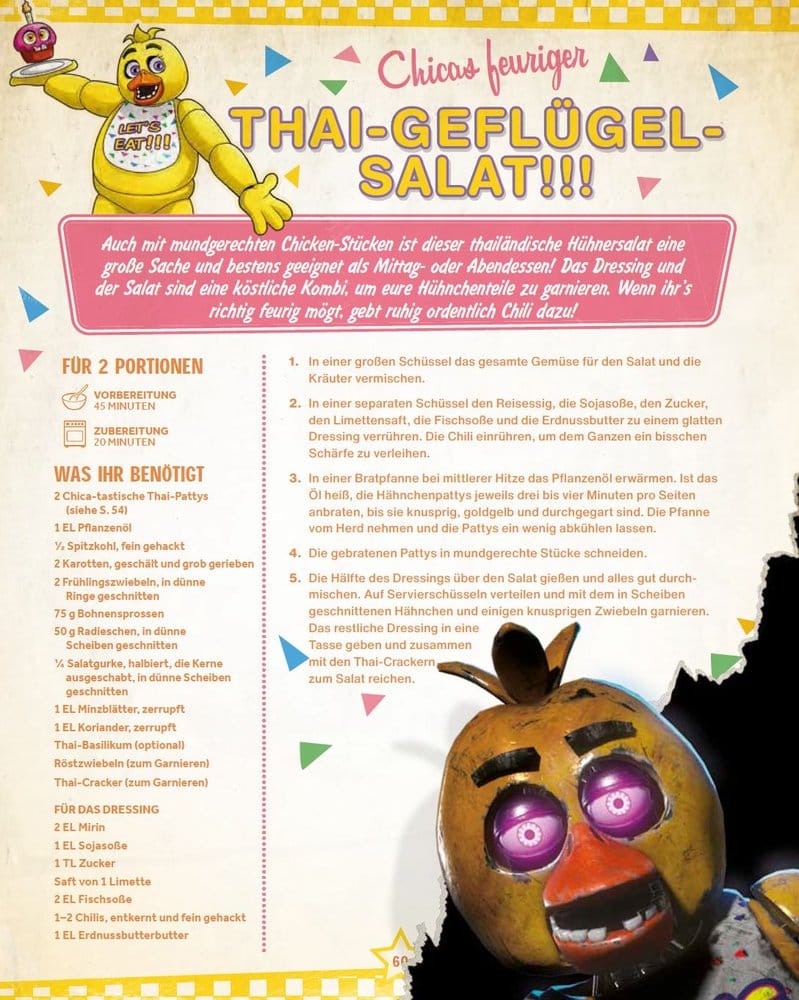 Five Nights at Freddy's: The Official Cookbook - Over 40 Exciting Recipes! *ALLEMAND*