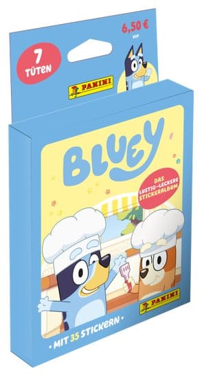 Bluey 2026 éco-blister d'autocollants *Version Allemande*
