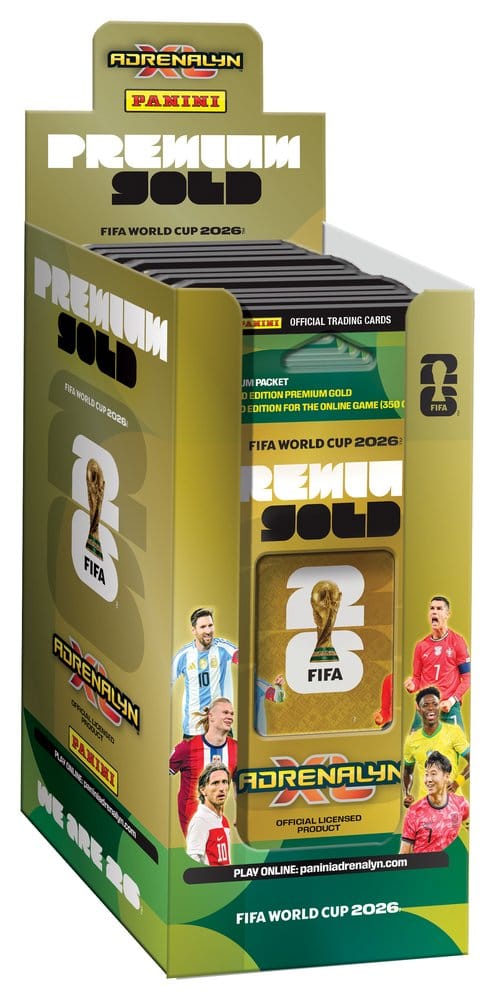 Panini FIFA World Cup 2026 cartes à collectionner présentoir Premium Or Box (10)