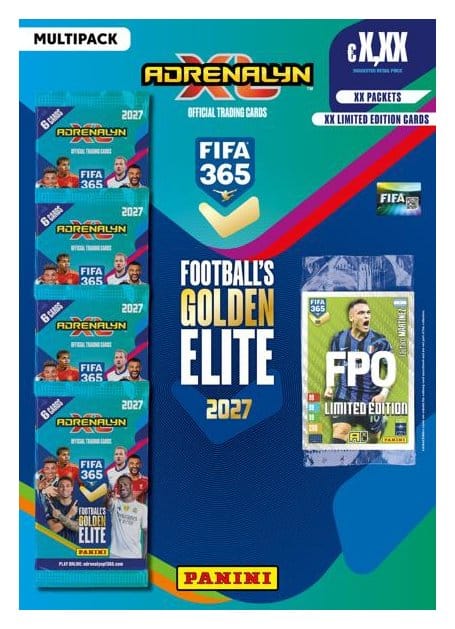 FIFA 365 Adrenalyn XL 2027 Trading Cards Multipack Display (5) *ALLEMAND*