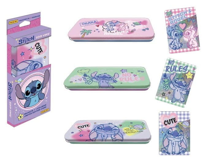 Stitch cartes à collectionner Good Vibes Pencil Tin