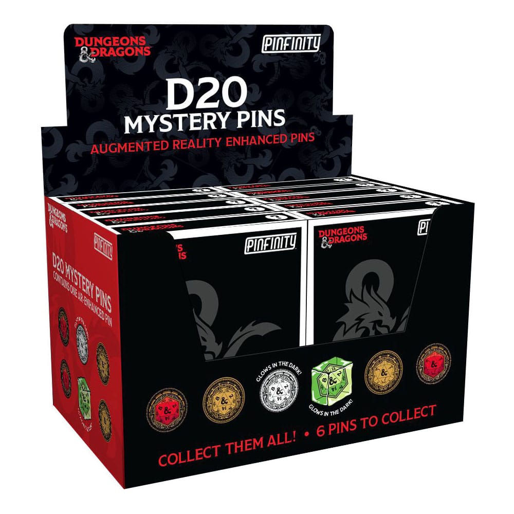 Dungeons & Dragons assortiment pin's Blind Box Mystery Pins D20 (10)