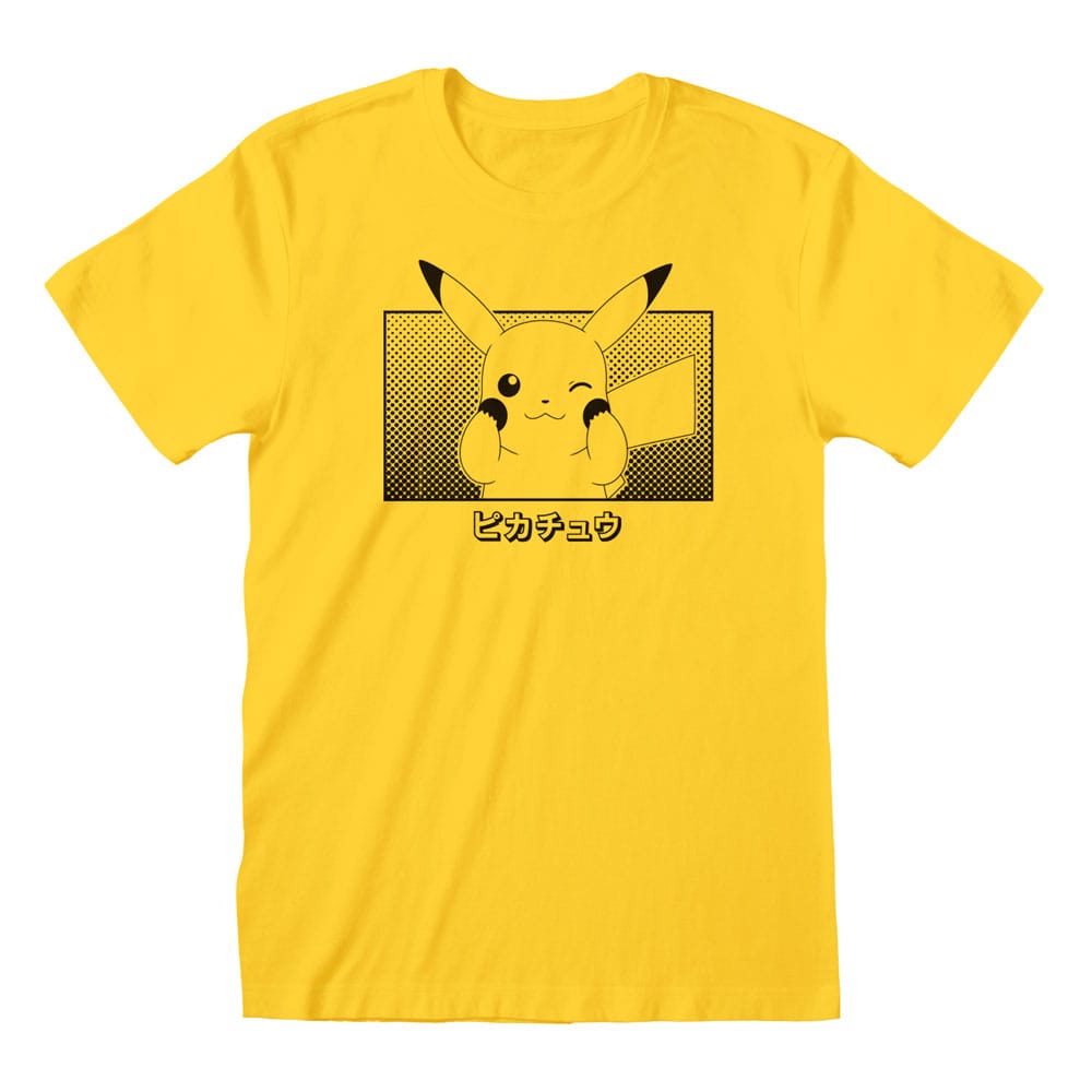 Pokémon T-Shirt Pikachu Katakana (M)