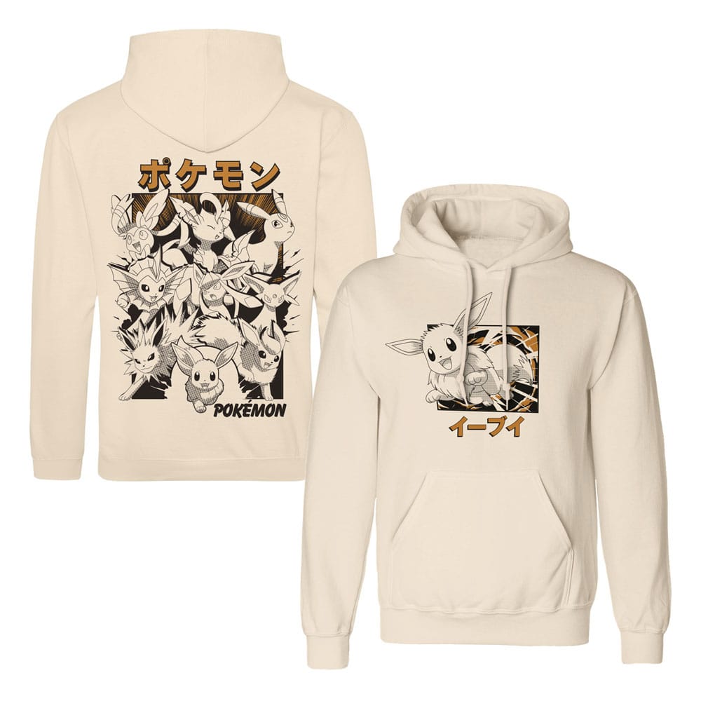 Pokémon sweater à capuche Évoli Evolutions Katakana (XL)