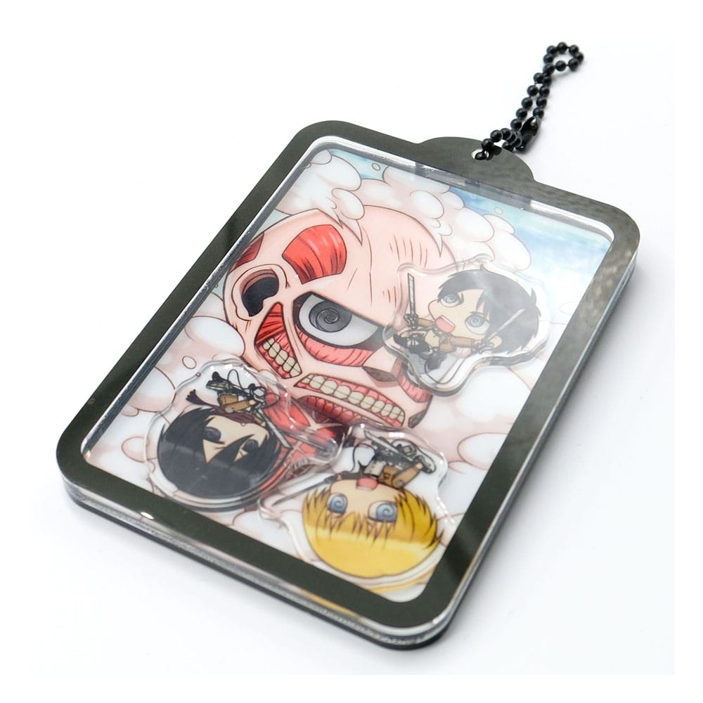 Attack on Titan porte-clés acrylique Shaker Kawaii Attack!