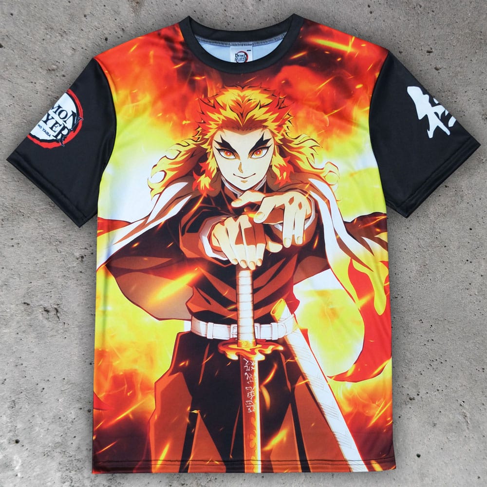 Demon Slayer: Kimetsu no Yaiba T-Shirt Kyojuro Rengoku  (M)