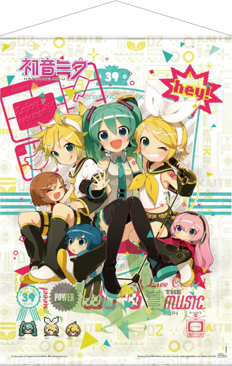 Vocaloid wallscroll Hey! Piapro Characters 50 x 70 cm