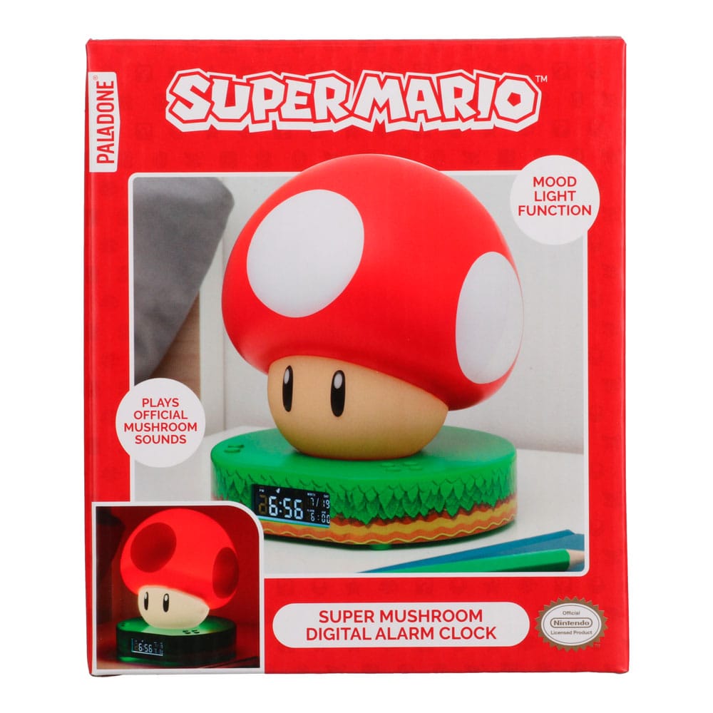 Super Mario réveil lumineux Super Mushroom